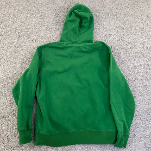 Nike Sweater Adult L Pullover Green Swoosh Spell Out Hoodie Sweatshirt Mens - Picture 12 of 13